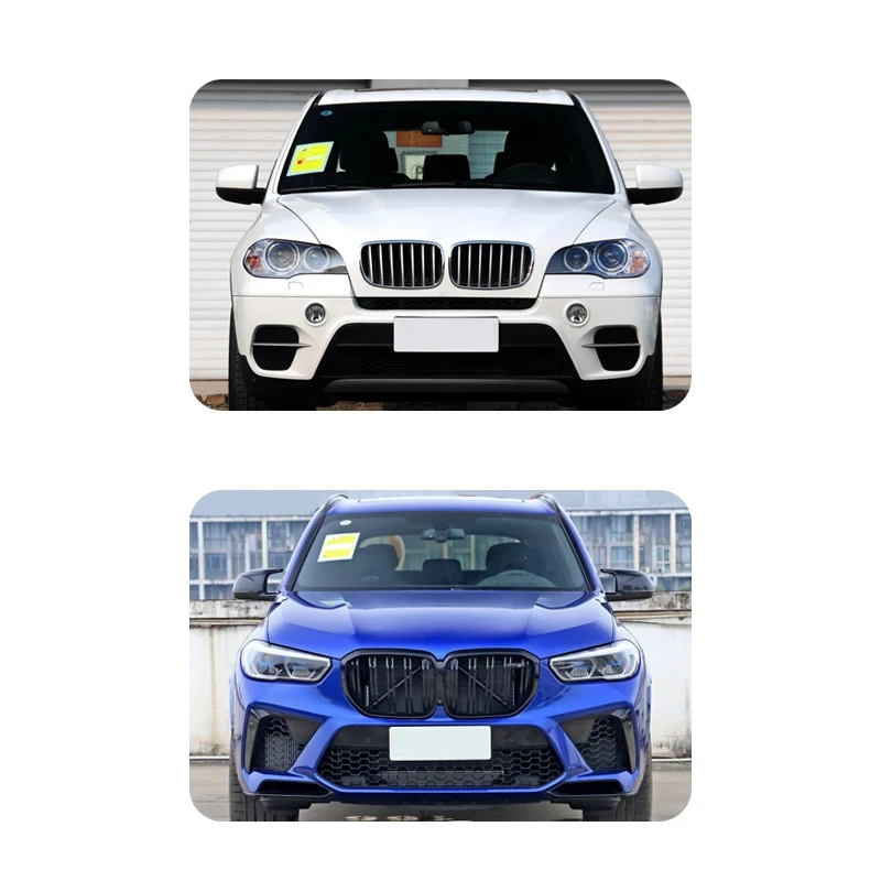 Upgrade Kit for X5 E70 2008-2013 to G05 X5M F95 Style Body Bumper Hood Headlight Fender - Old to New Generation Transformation
Upgrade Kit for X5 E70 2008-2013 to G05 X5M F95 Style Body Bumper Hood Headlight Fender - Old to New Generation Transformation