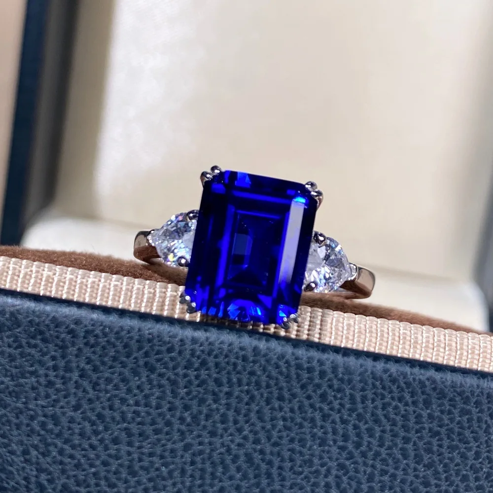 Luxury Platinum Solid Platinum PT950 Women's Ring Sapphire Diamond Birthday Gift Beautiful
Luxury Platinum Solid Platinum PT950 Women's Ring Sapphire Diamond Birthday Gift Beautiful