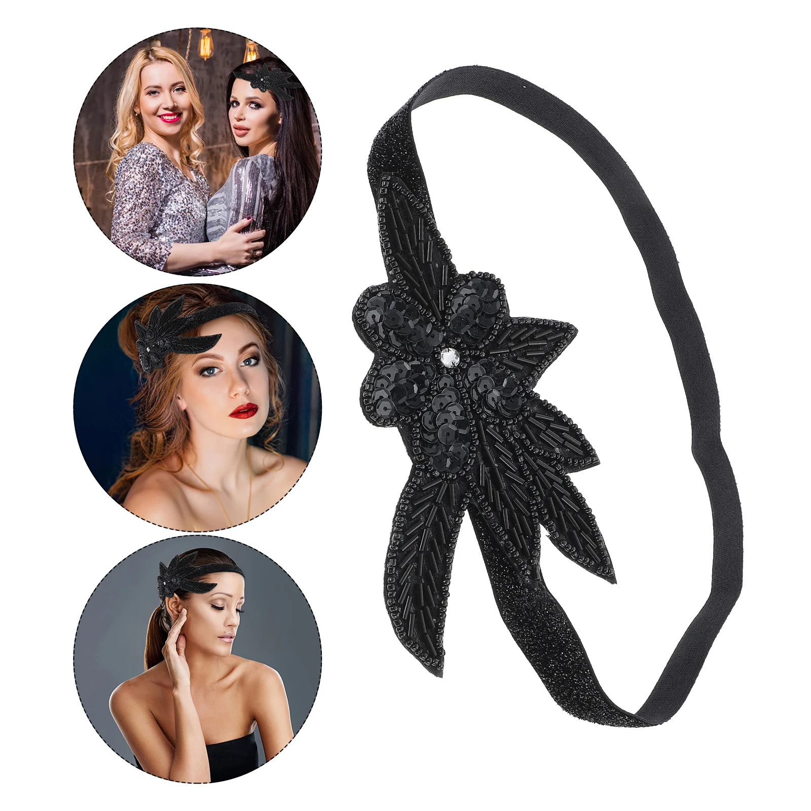 Sequin Hair Hoop Women's Glitter Headbands Black Shiny Fabric Wrapped Lightweight Comfortable Valentine Birthday Party Christmas
Sequin Hair Hoop Women's Glitter Headbands Black Shiny Fabric Wrapped Lightweight Comfortable Valentine Birthday Party Christmas