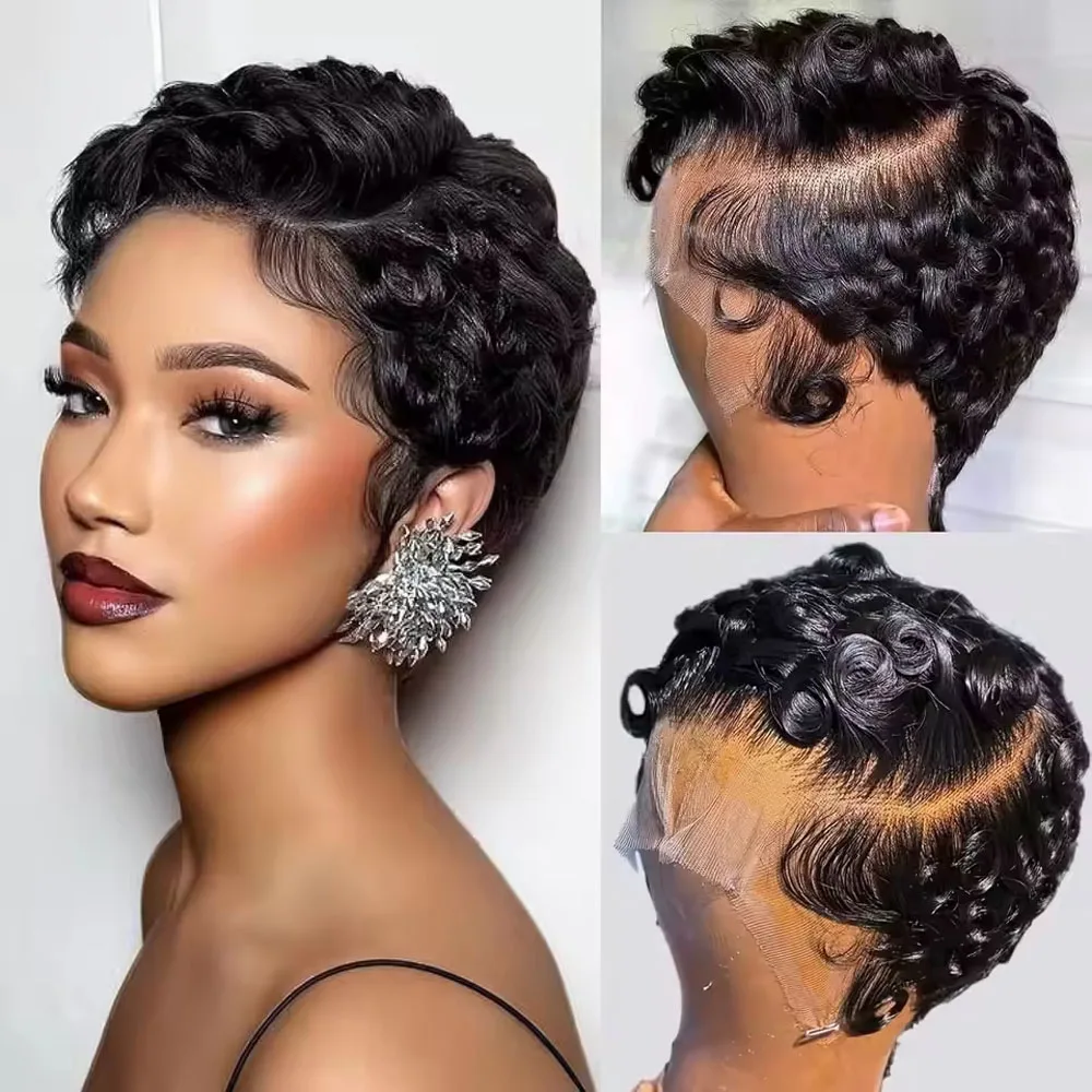 Short Pixie Wigs Short Black Curly Pixie Wigs Human Hair Wigs Natural Wavy Black Pixie Cut Wig Short Curly Layered Pixie Wig
Short Pixie Wigs Short Black Curly Pixie Wigs Human Hair Wigs Natural Wavy Black Pixie Cut Wig Short Curly Layered Pixie Wig