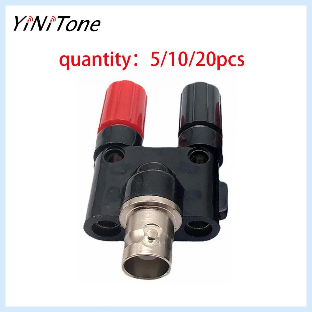 BNC Female Terminal To Dual Banana Binding Posts Adapter Plug Coaxial RF Adapter
BNC Female Terminal To Dual Banana Binding Posts Adapter Plug Coaxial RF Adapter
