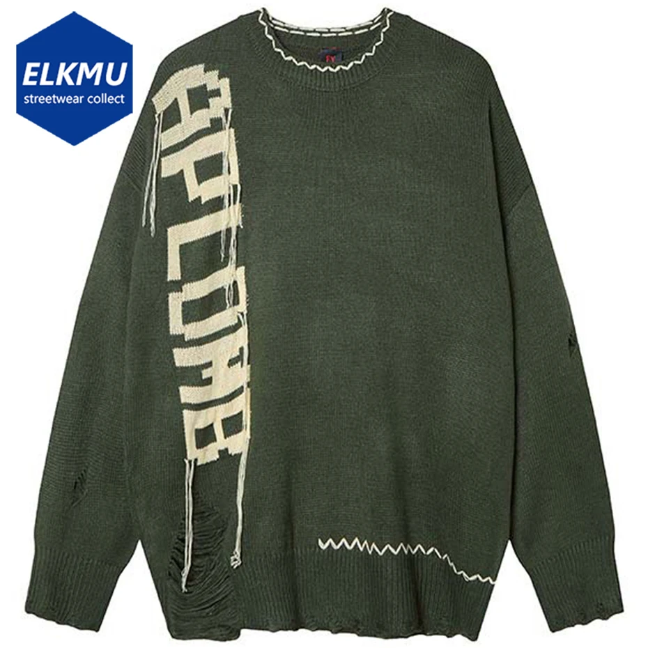 Tassel Letter Ripped Sweaters Men Streetwear Harajuku Hip Hop Oversized Sweaters Knit Jumpers Casual Loose Pullover Sweaters
Tassel Letter Ripped Sweaters Men Streetwear Harajuku Hip Hop Oversized Sweaters Knit Jumpers Casual Loose Pullover Sweaters