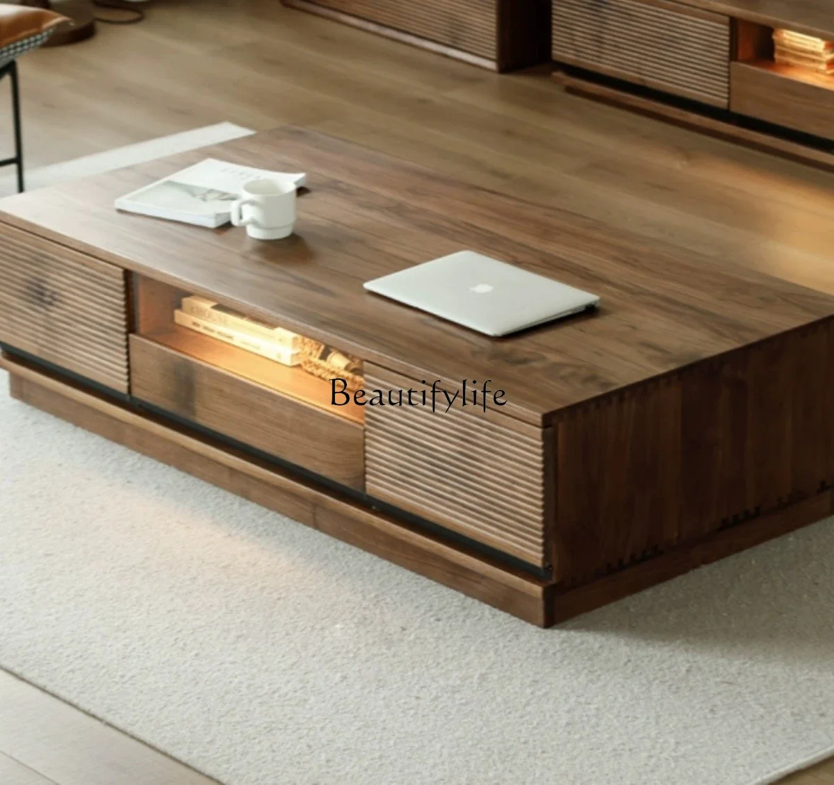 North American black walnut all-solid wood coffee table Nordic small apartment solid wood tea table
North American black walnut all-solid wood coffee table Nordic small apartment solid wood tea table