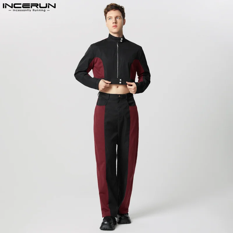 Sexy Fashion Style Sets INCERUN New Men Cropped Long Sleeved Suit Pant Handsome Male Splicing Deconstruction Suit 2 Pieces S-5XL
Sexy Fashion Style Sets INCERUN New Men Cropped Long Sleeved Suit Pant Handsome Male Splicing Deconstruction Suit 2 Pieces S-5XL