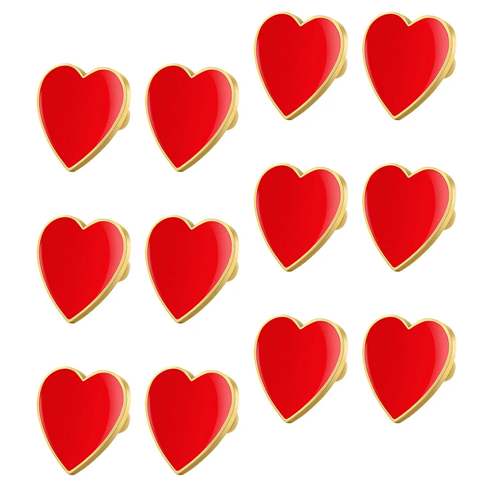 12 Pcs Heart Shaped Brooches Elegant Zinc Alloy Valentine Wedding Lapel Badge Volunteer Identity Recognition Pin
12 Pcs Heart Shaped Brooches Elegant Zinc Alloy Valentine Wedding Lapel Badge Volunteer Identity Recognition Pin