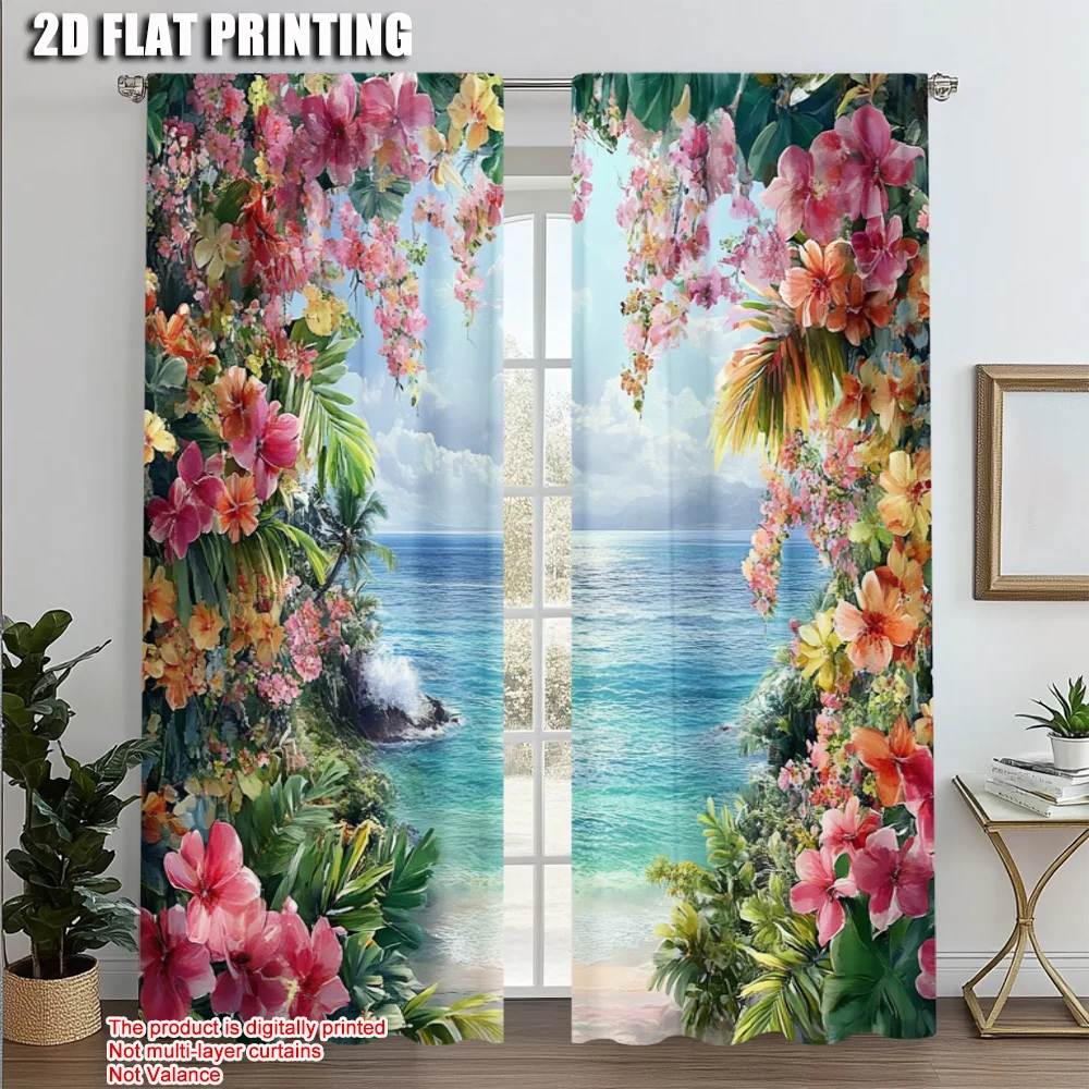2pcs, Curtains 2D print Watercolor Floral 100% Polyester (without rod) Holiday Ldeal for Bedroom, Office, Living Room, and Study
2pcs, Curtains 2D print Watercolor Floral 100% Polyester (without rod) Holiday Ldeal for Bedroom, Office, Living Room, and Study