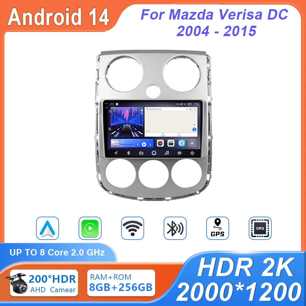 Android For Mazda Verisa DC 2004 - 2015 Android Auto Radio GPS Navigation Multimedia Player Video Touch Screen WIFI No 2din DVD
Android For Mazda Verisa DC 2004 - 2015 Android Auto Radio GPS Navigation Multimedia Player Video Touch Screen WIFI No 2din DVD