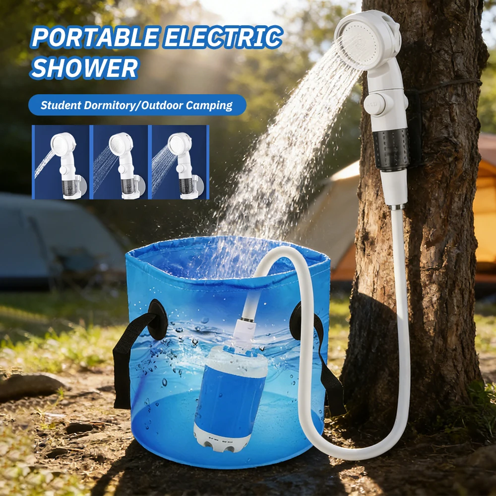 Портативный электрический душевой комплект: насос для мытья, душевая лейка для кемпинга на открытом воздухе с высоким давлением воды для студенческих общежитий, автодомов и мойки автомобилей
Портативный электрический душевой комплект: насос для мытья, душевая лейка для кемпинга на открытом воздухе с высоким давлением воды для студенческих общежитий, автодомов и мойки автомобилей
