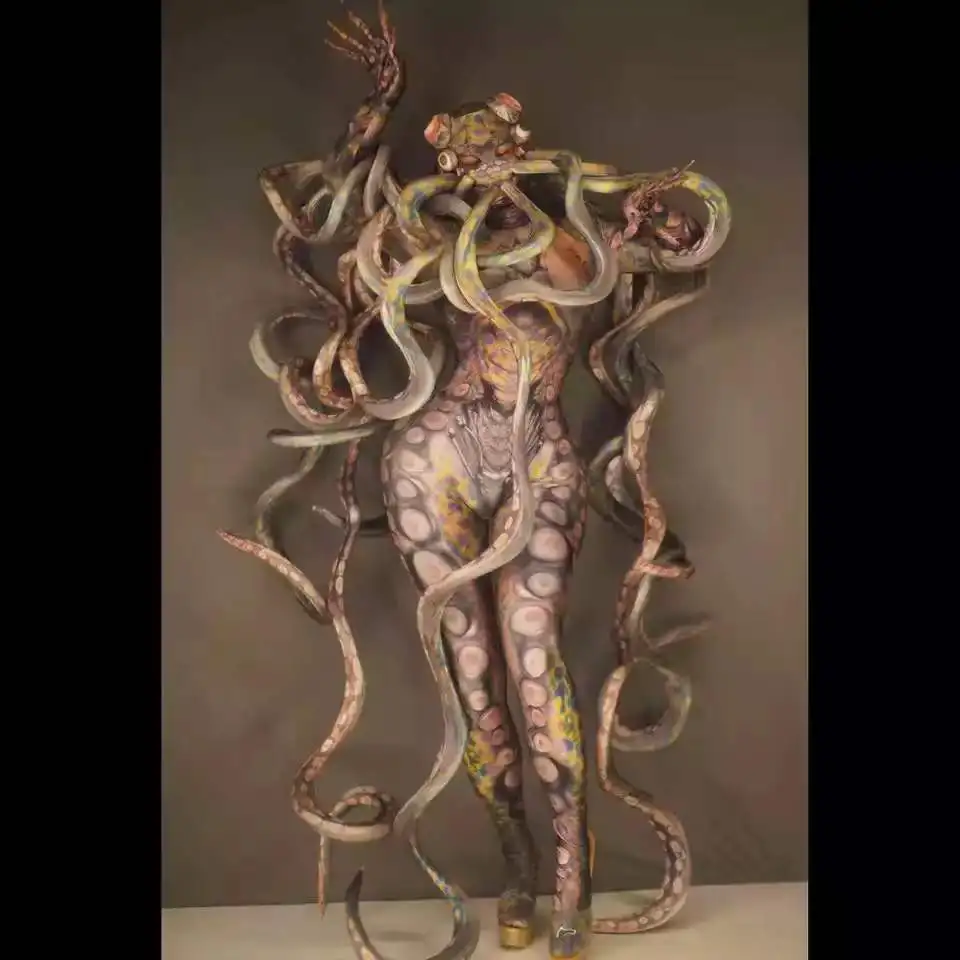 Halloween Party Terrible Octopus Monster Cosplay Costumes Women Men Tentacle Stage Jumpsuit Adults Dancer Bododysuit
Halloween Party Terrible Octopus Monster Cosplay Costumes Women Men Tentacle Stage Jumpsuit Adults Dancer Bododysuit