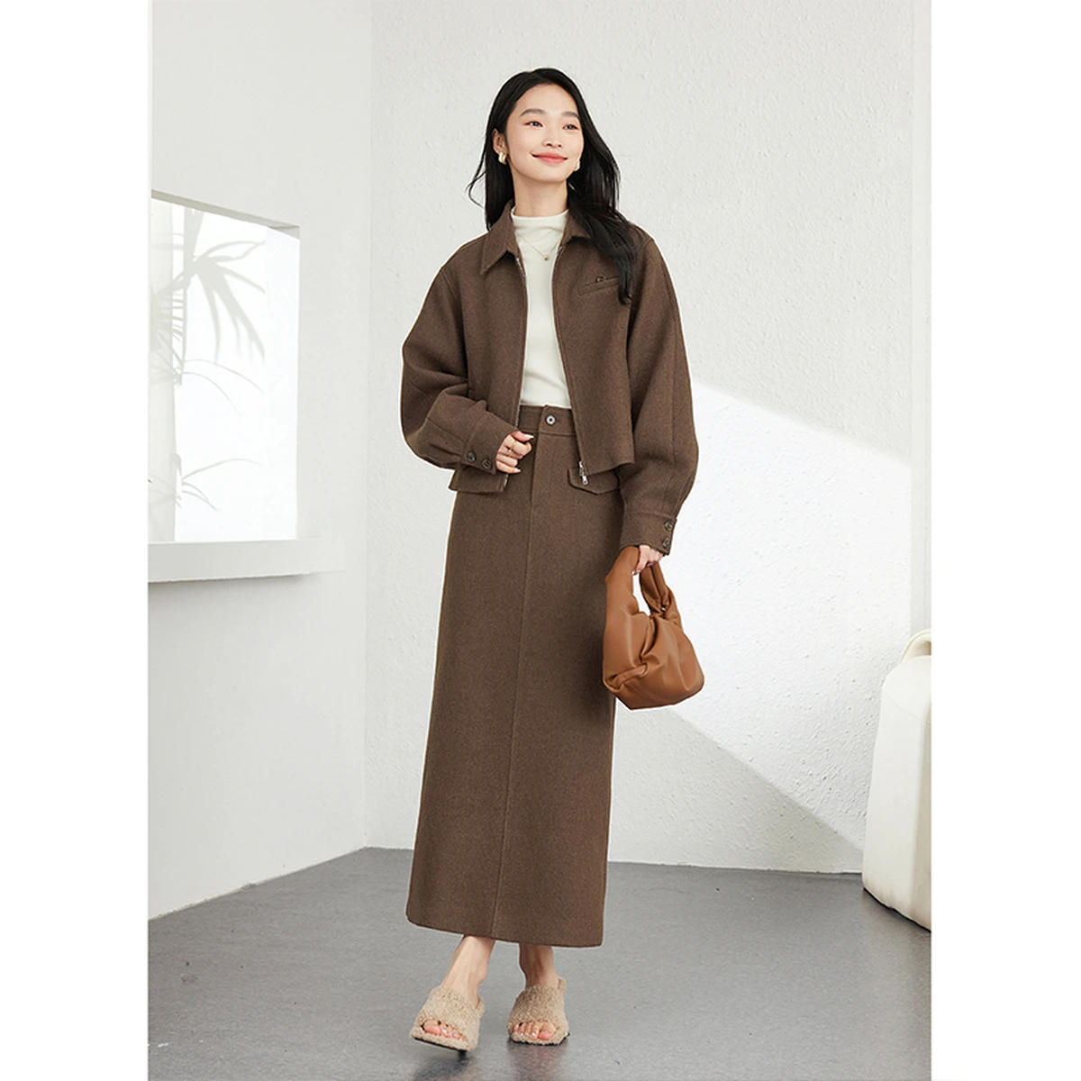 VIMLY Skirt Sets for Women 2 Pieces Vintage Zip Up Turn-down Neck Jackets Straight Midi Skirts Female Elegant Skirt Sets M9030
VIMLY Skirt Sets for Women 2 Pieces Vintage Zip Up Turn-down Neck Jackets Straight Midi Skirts Female Elegant Skirt Sets M9030