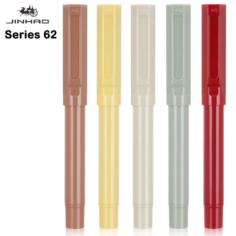 JINHAO 62 Fountain Pen High Quality Colors Student F EF Nib Ink Pen Stationery School Office Supplies Calligraphy Pen
JINHAO 62 Fountain Pen High Quality Colors Student F EF Nib Ink Pen Stationery School Office Supplies Calligraphy Pen