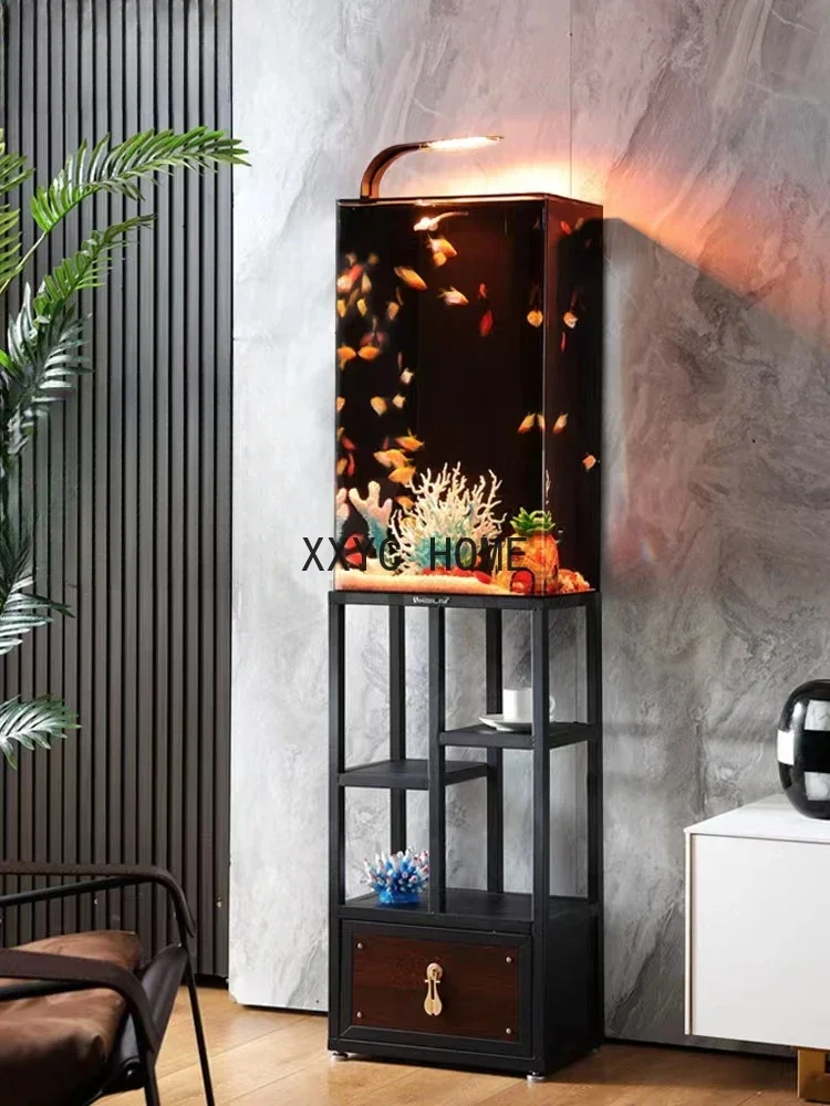 Square Fish Tank Ecological Floor Standing Small Aquarium For Living Room Office
Square Fish Tank Ecological Floor Standing Small Aquarium For Living Room Office
