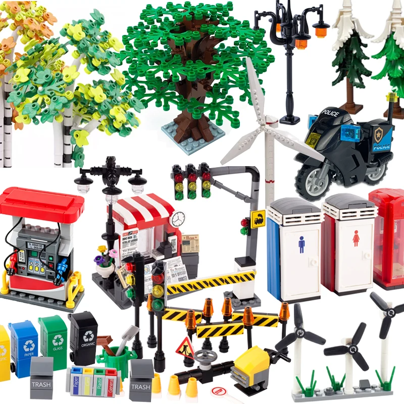 MOC City Street Accessory Building Blocks Road Scene Traffic Light Tree Telephone Booth Retro Postbox Streetlight Park Toys E05
MOC City Street Accessory Building Blocks Road Scene Traffic Light Tree Telephone Booth Retro Postbox Streetlight Park Toys E05