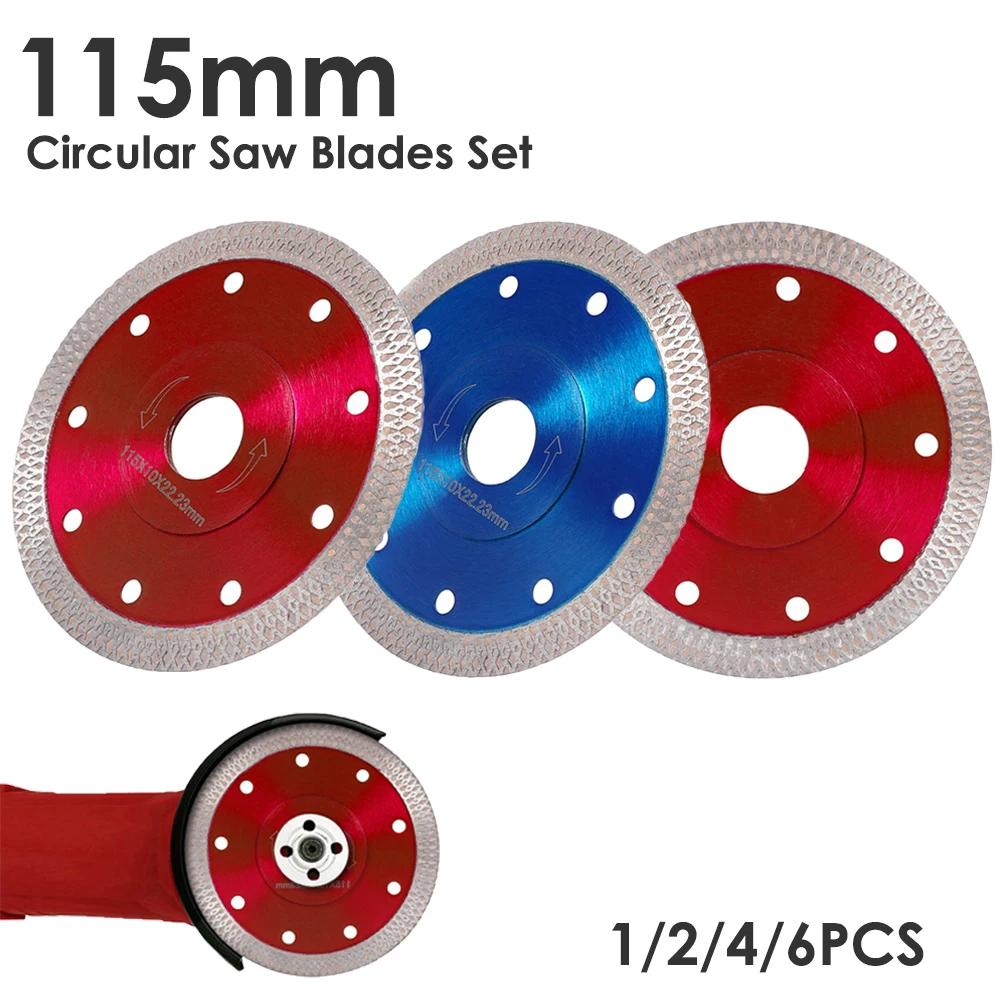115mm Circular Saw Blades Set Dry Diamond Cutting Wheel Tool Ultra-thin Round Cutting Discs Drill Angle Saw for Porcelain Glass
115mm Circular Saw Blades Set Dry Diamond Cutting Wheel Tool Ultra-thin Round Cutting Discs Drill Angle Saw for Porcelain Glass