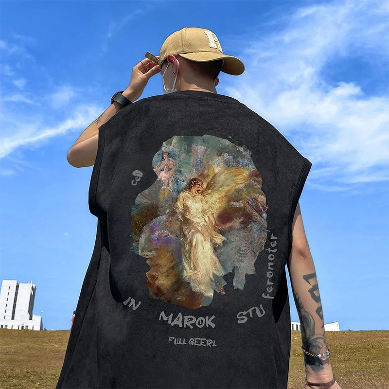 Large Size 300 Pou American Retro Print Suede Vest Men's Summer Lazy Sle oulder Pad Svel T-irt Sweatirt
Large Size 300 Pou American Retro Print Suede Vest Men's Summer Lazy Sle oulder Pad Svel T-irt Sweatirt