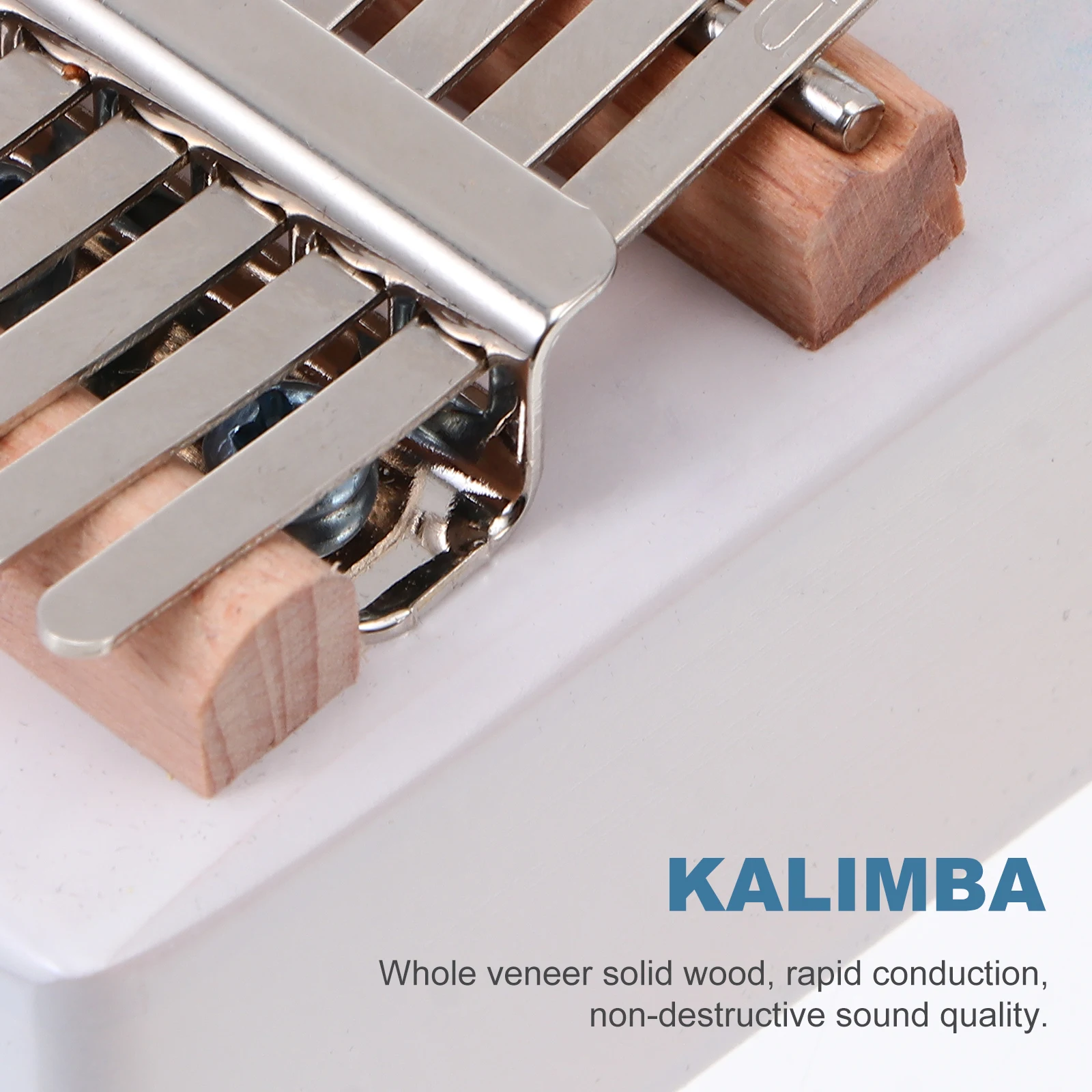 Thumb Piano Kit Mini 17 Tones Finger Portable White Pine Durable Baby Delicate Kalimba Keys
Thumb Piano Kit Mini 17 Tones Finger Portable White Pine Durable Baby Delicate Kalimba Keys