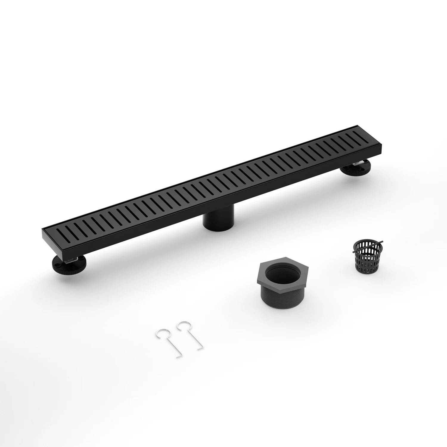 Matte Black Bathroom Linear Shower Drain 304 Stainless Steel Floor Drain Trap with CUPC Certified
Matte Black Bathroom Linear Shower Drain 304 Stainless Steel Floor Drain Trap with CUPC Certified