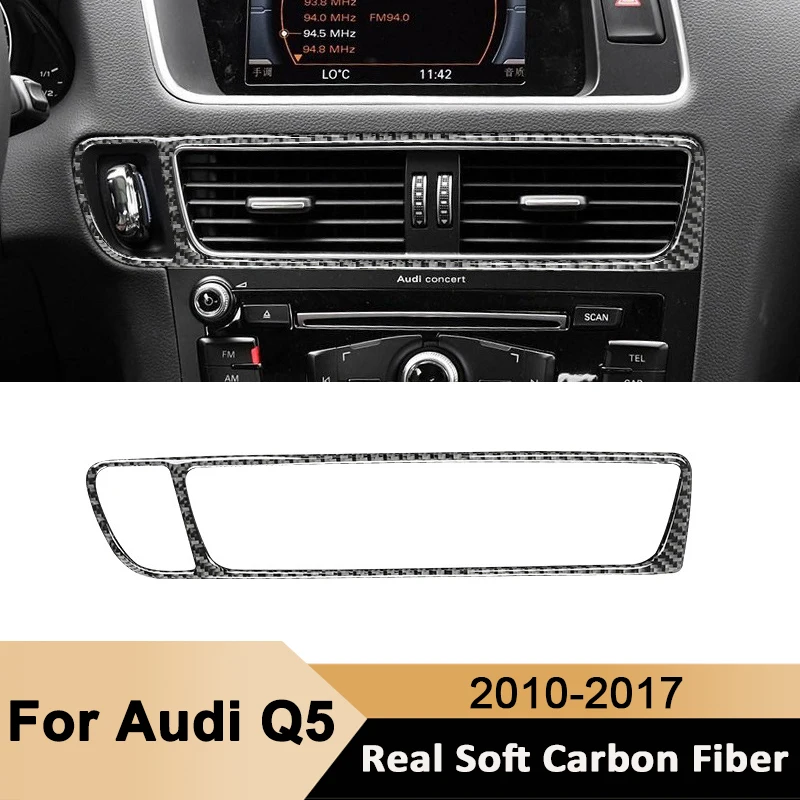 For Audi Q3 Q5 2010-2017 Carbon Fiber Car Center Air Outlet Vent Trim Frame Decorative Sticker Auto Interior Accessories
For Audi Q3 Q5 2010-2017 Carbon Fiber Car Center Air Outlet Vent Trim Frame Decorative Sticker Auto Interior Accessories