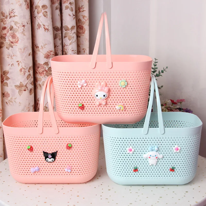 Cartoon Sanrio Organizer Shopping Basket Handbasket Organizer Basket Bathroom Supermarket Basket Picnic Companion Jewelry Toy
Cartoon Sanrio Organizer Shopping Basket Handbasket Organizer Basket Bathroom Supermarket Basket Picnic Companion Jewelry Toy
