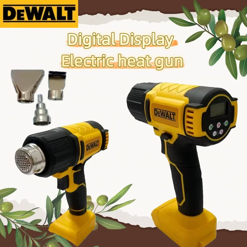 DEWALT Heat Gun Shrink Wrapping Tool Cordless Hot Air Gun Electric Air Dryer Soldering Thermal Blower For DEWALT Battery
DEWALT Heat Gun Shrink Wrapping Tool Cordless Hot Air Gun Electric Air Dryer Soldering Thermal Blower For DEWALT Battery