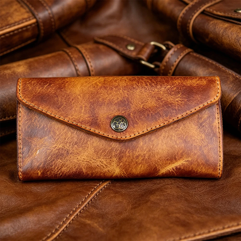 Genuine Leather Retro Men Handmade Wallet Handbag High Quality Phone Pocket Simple Card Bag Big Capacity Male Purses
Genuine Leather Retro Men Handmade Wallet Handbag High Quality Phone Pocket Simple Card Bag Big Capacity Male Purses