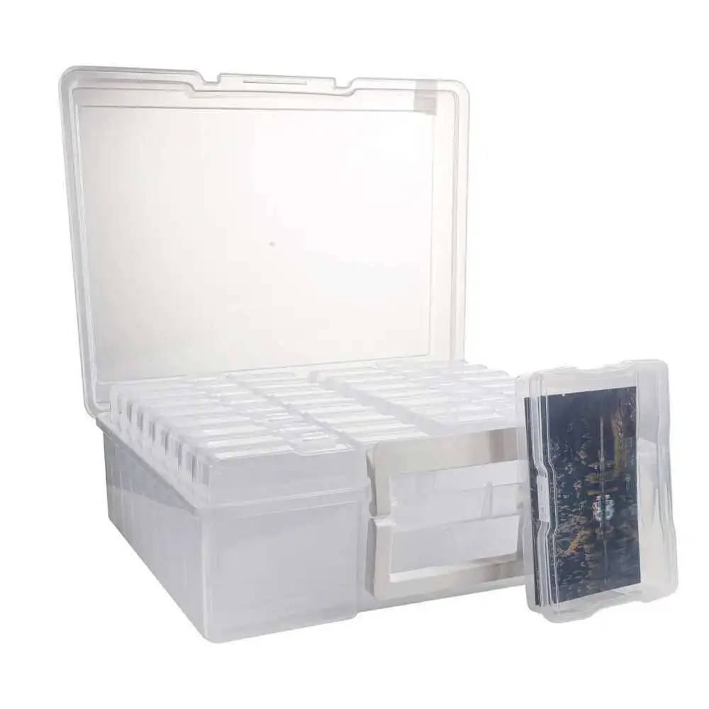 Hot selling 4x6 inch portable transparent plastic photo postcard, greeting card storage, home toy storage box
Hot selling 4x6 inch portable transparent plastic photo postcard, greeting card storage, home toy storage box