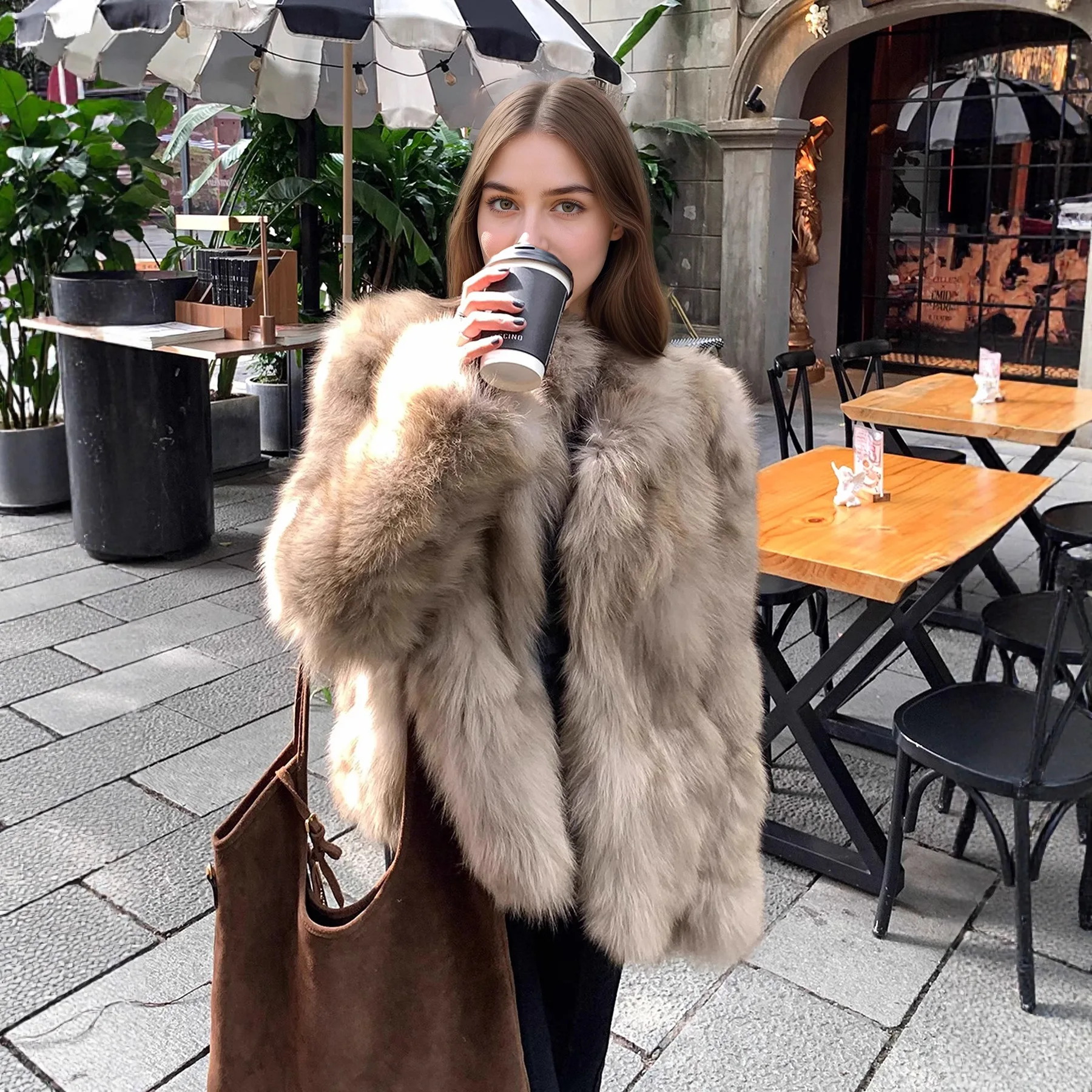 Теплое женское пальто с воротником-стойкой и меховой отделкой, утепленное, из полиэстера, модное, молодежное, Зима 2025
Теплое женское пальто с воротником-стойкой и меховой отделкой, утепленное, из полиэстера, модное, молодежное, Зима 2025