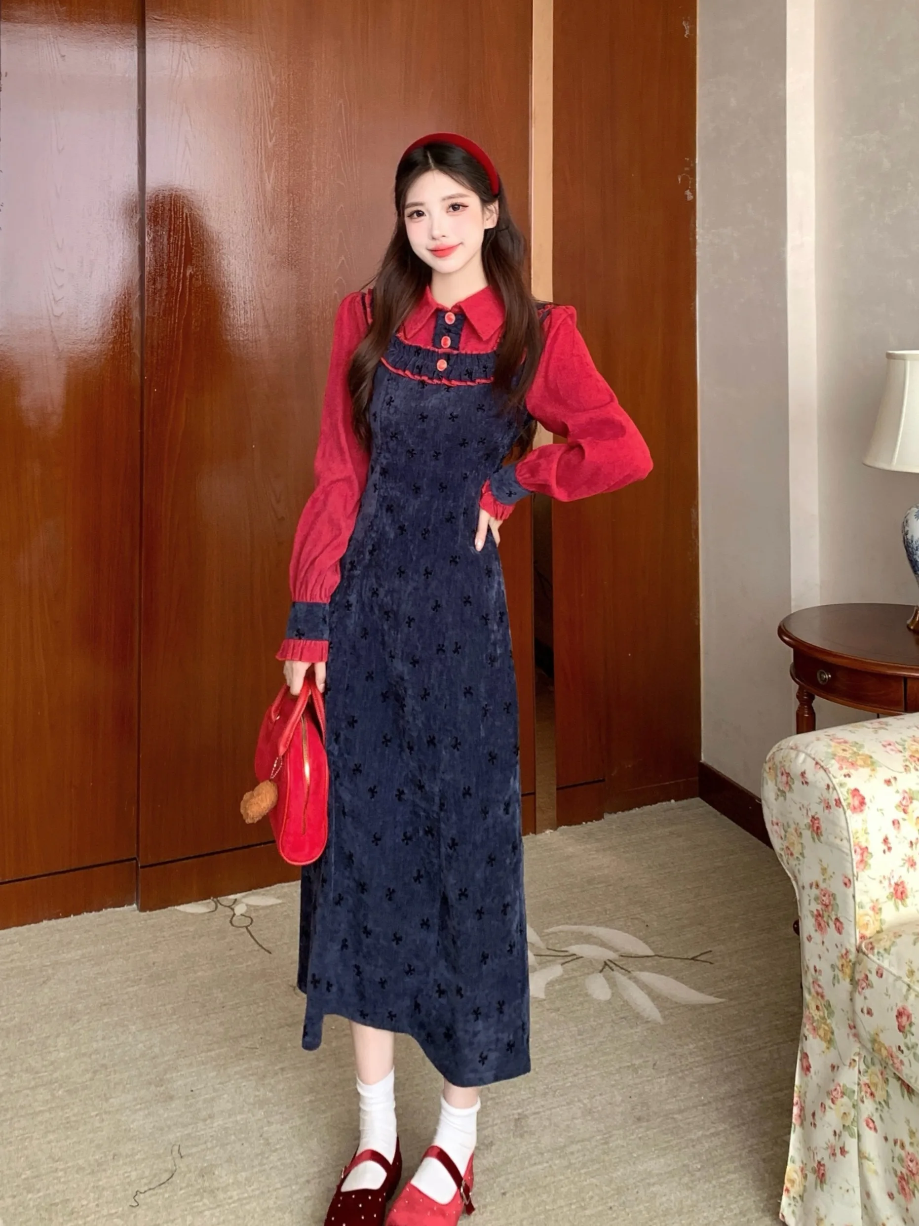 plus Size Women's Long A-Line Dress Color Block High Waist Design Commute Style Korean Fashion Autumn New Arrival Maxi Dress
plus Size Women's Long A-Line Dress Color Block High Waist Design Commute Style Korean Fashion Autumn New Arrival Maxi Dress