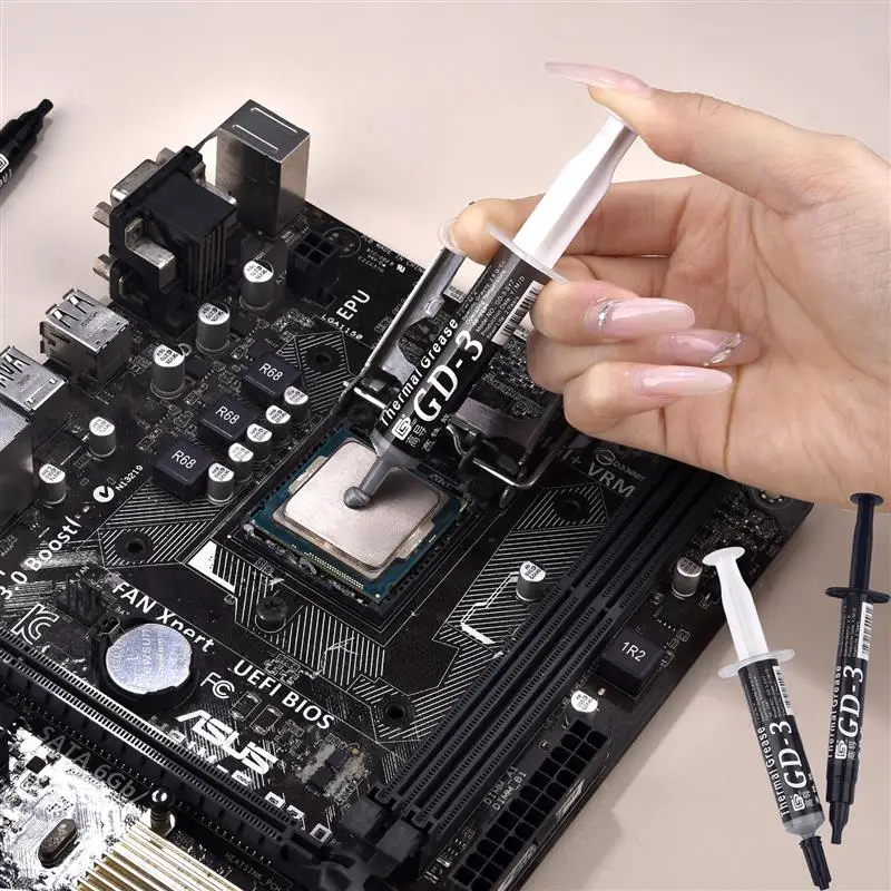 GD-3 Thermal Paste 3g/7g CPU Cooler Silicone Grease For CPU Processors GPU Printer Heat Sink Cooling Cooler Thermal Compound
GD-3 Thermal Paste 3g/7g CPU Cooler Silicone Grease For CPU Processors GPU Printer Heat Sink Cooling Cooler Thermal Compound