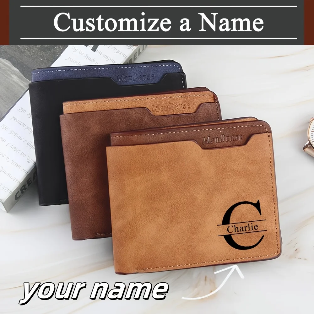 Customized Name Luxury Male Short Wallet Name Engraved High Quality Men Slim Card Holder Brand Purse Exclusive Father's Day Gift
Customized Name Luxury Male Short Wallet Name Engraved High Quality Men Slim Card Holder Brand Purse Exclusive Father's Day Gift
