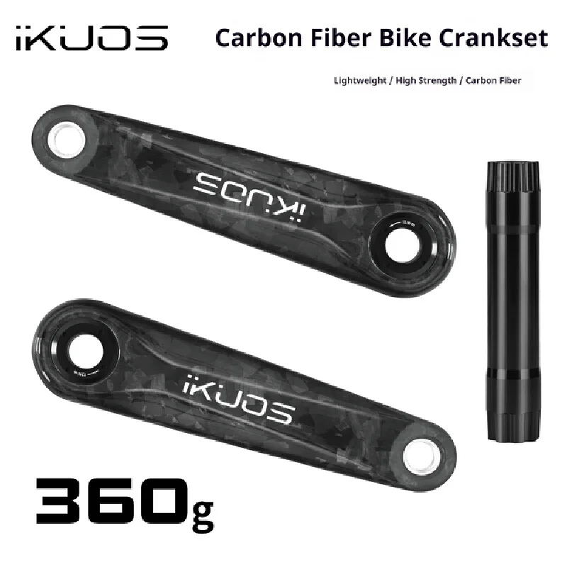 iKUOS Carbon Fiber Bicycle Crank 165mm 170mm Direct Mount Three Bolt Lightweight Crankset For Folding Road Mountain Bike
iKUOS Carbon Fiber Bicycle Crank 165mm 170mm Direct Mount Three Bolt Lightweight Crankset For Folding Road Mountain Bike