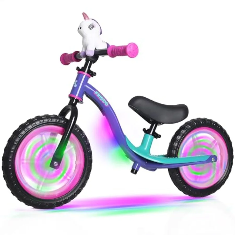 Toddler balance bike for 2-5 years old, aluminum frame, multicolor, tool-free adjustable seat and handlebar with colorful light
Toddler balance bike for 2-5 years old, aluminum frame, multicolor, tool-free adjustable seat and handlebar with colorful light