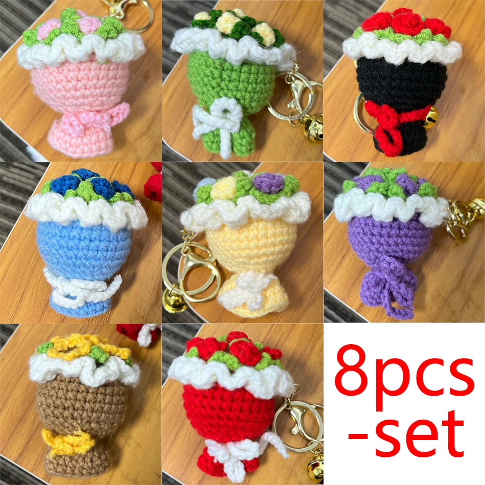 8pcs Rose Handheld Flower Yarn Hook Weaving Pendant Small Rose Mini Creative Plush Keychain Bag Pendant Accessories Plush Toy
8pcs Rose Handheld Flower Yarn Hook Weaving Pendant Small Rose Mini Creative Plush Keychain Bag Pendant Accessories Plush Toy
