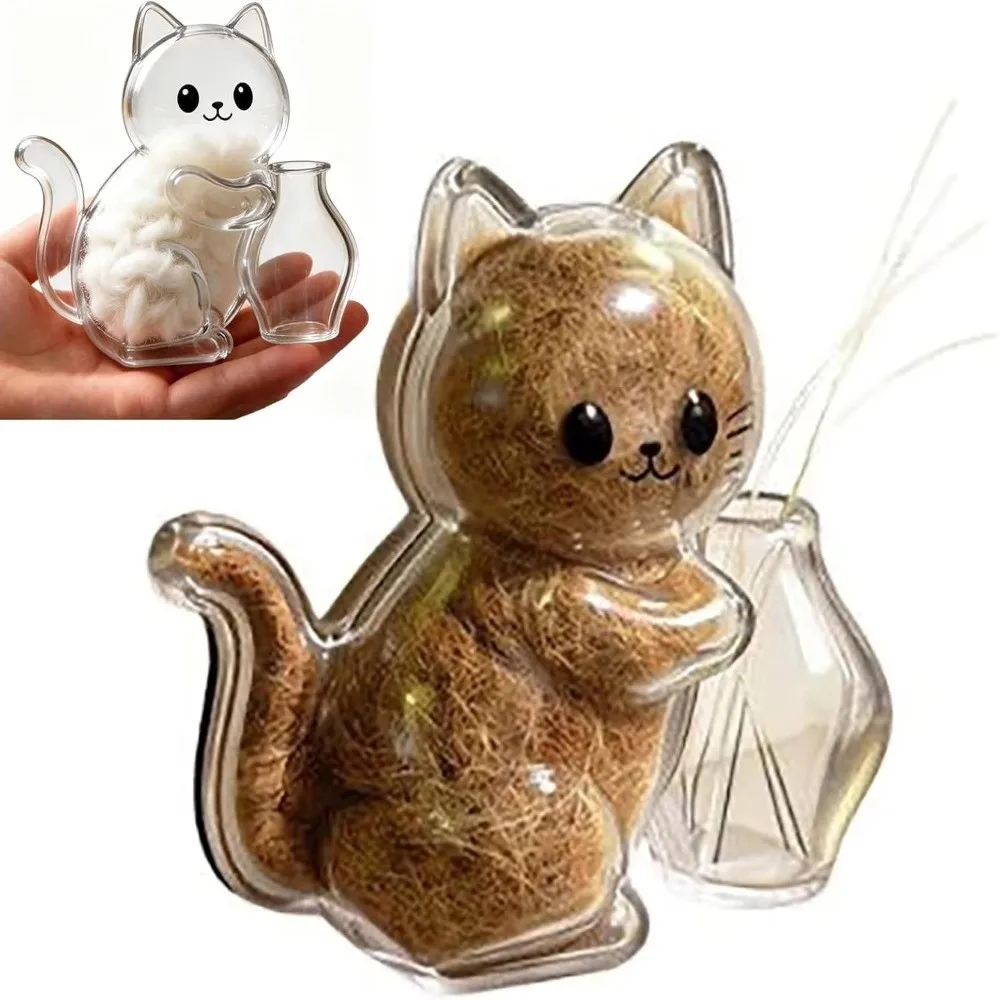 Creative Pet Memorial Fridge Magnet Transparent Cat Shape Pet Memorial Container Dustproof Cute Cat Hair Storage Box Pet Lovers
Creative Pet Memorial Fridge Magnet Transparent Cat Shape Pet Memorial Container Dustproof Cute Cat Hair Storage Box Pet Lovers