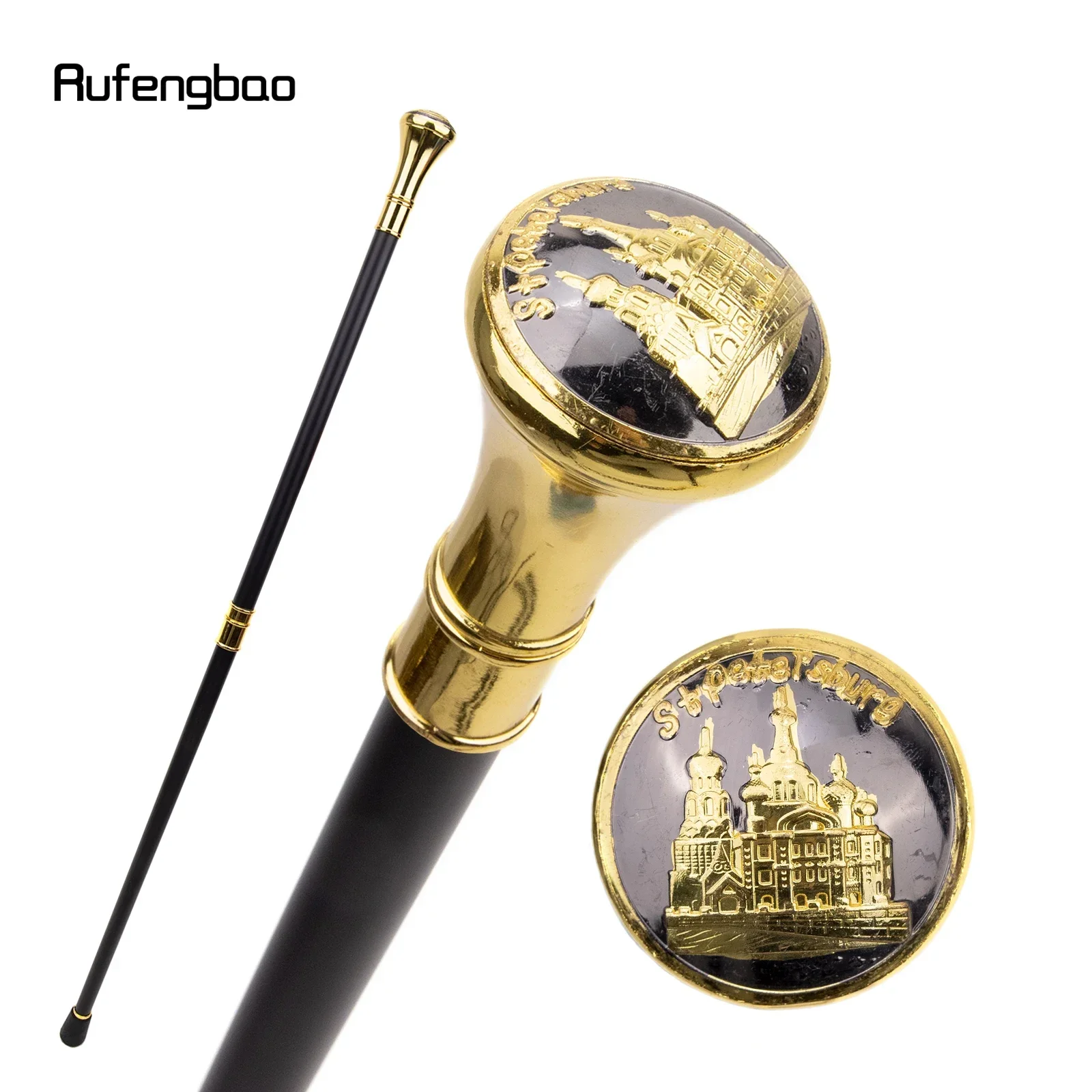 Golden Stpetersburg Cathedral Totem Relief Walking Cane Fashion Walking Stick Gentleman Crosier Knob Walking Stick 93cm
Golden Stpetersburg Cathedral Totem Relief Walking Cane Fashion Walking Stick Gentleman Crosier Knob Walking Stick 93cm