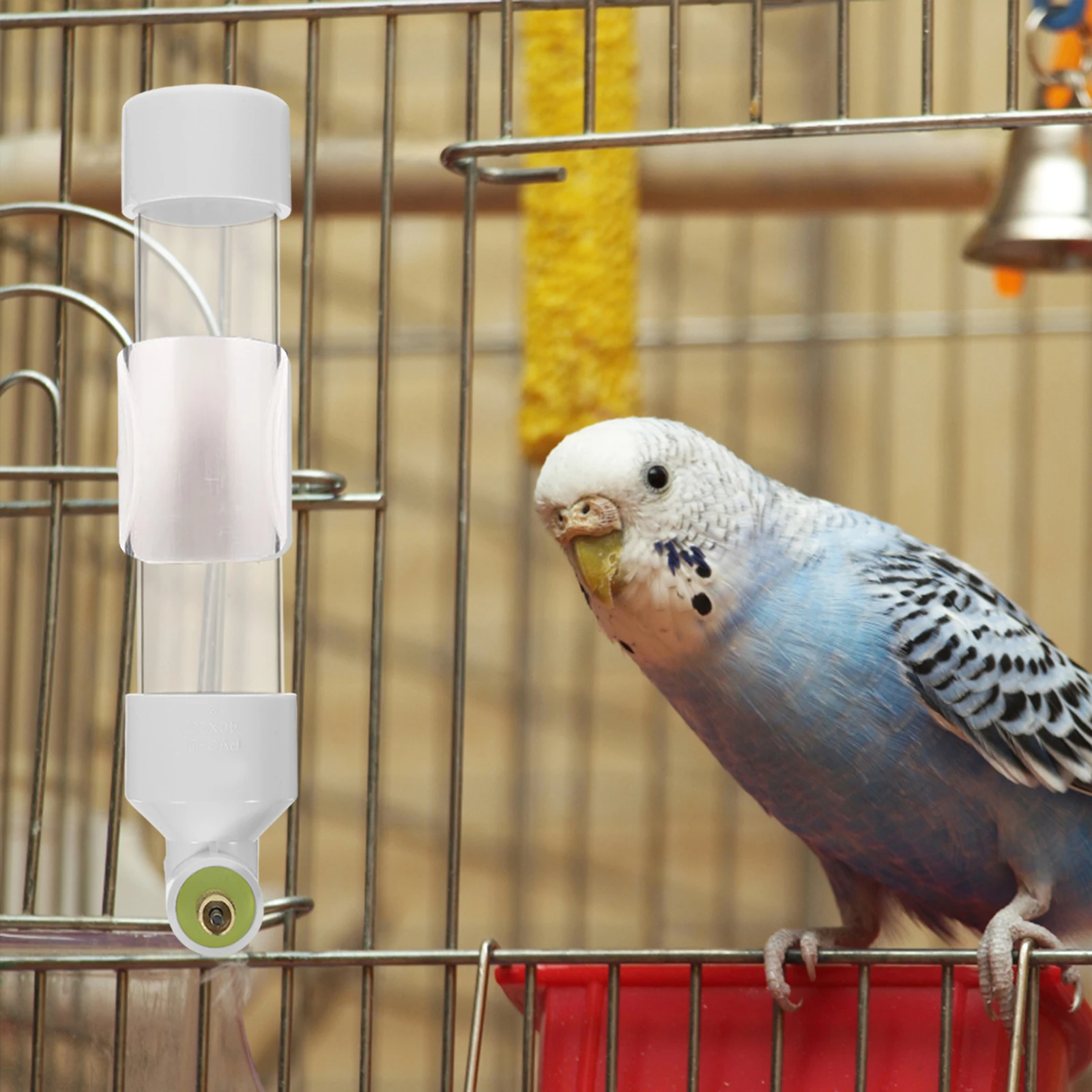 Parrot Automatic Drinking Fountain Birds Water Feeder Birdcage Dispenser White Plastic Feeding Container
Parrot Automatic Drinking Fountain Birds Water Feeder Birdcage Dispenser White Plastic Feeding Container
