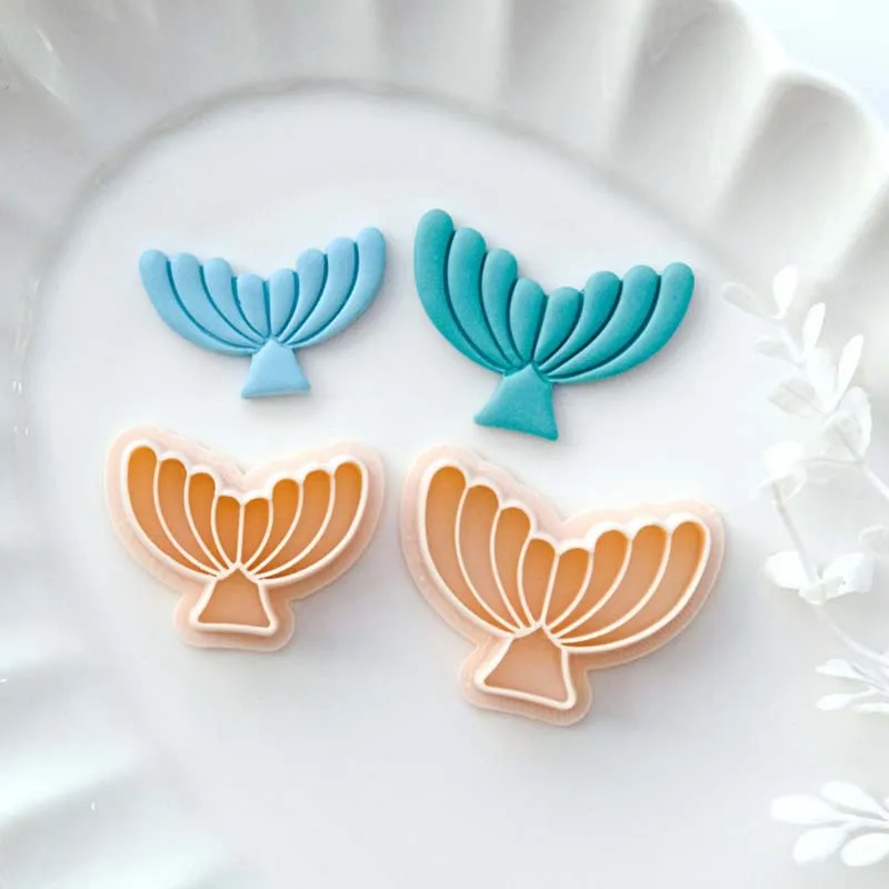 Mermaid Tail Polymer Clay Cutters Summer Clay Cutting Molds Fish Tail Earring Cutter DIY Hand Tools for Jewelry Making
Mermaid Tail Polymer Clay Cutters Summer Clay Cutting Molds Fish Tail Earring Cutter DIY Hand Tools for Jewelry Making