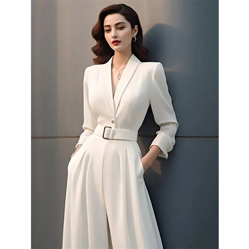 European Style Overalls With Stylish Temperament, Wide Legs, High Waist, Versatile, Thin And Slim Design,Female One-piece Pants
European Style Overalls With Stylish Temperament, Wide Legs, High Waist, Versatile, Thin And Slim Design,Female One-piece Pants