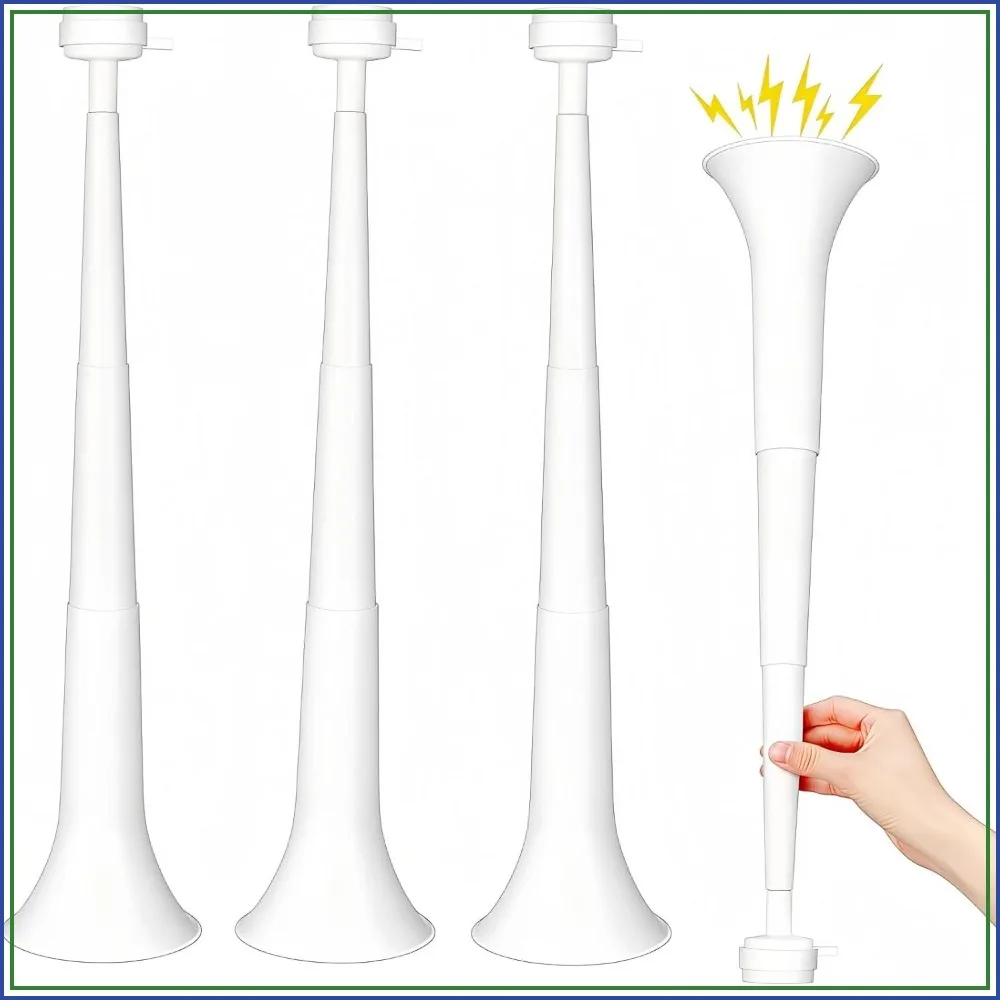 4 Pcs 21 Inch Vuvuzela Plastic Trumpet for Sporting Events Football Carnival Party
4 Pcs 21 Inch Vuvuzela Plastic Trumpet for Sporting Events Football Carnival Party