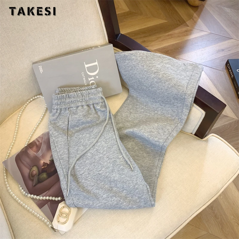 Women's Fashion Casual Style Solid High Waist Wide Leg Straight Pants 2024 Spring Loose Drawstring Vintage Full Length Trousers
Women's Fashion Casual Style Solid High Waist Wide Leg Straight Pants 2024 Spring Loose Drawstring Vintage Full Length Trousers