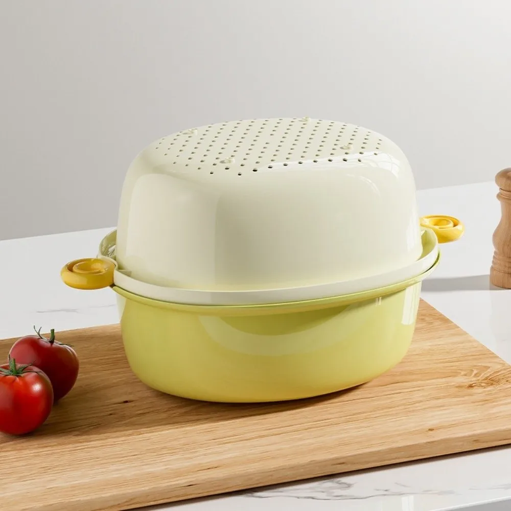 Double-Layer Vegetable Washing Basin Plastic Thickened Vegetable Rinsing Basket Dustproof Large Capacity Fruit Plate Basin
Double-Layer Vegetable Washing Basin Plastic Thickened Vegetable Rinsing Basket Dustproof Large Capacity Fruit Plate Basin