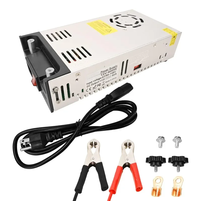 New Version Converter, 110V AC to 12V DC Converter Power Supply 12V 600W 50A DC Switch Transformer for RV,Pump,LED Strip, LCD Mo
New Version Converter, 110V AC to 12V DC Converter Power Supply 12V 600W 50A DC Switch Transformer for RV,Pump,LED Strip, LCD Mo