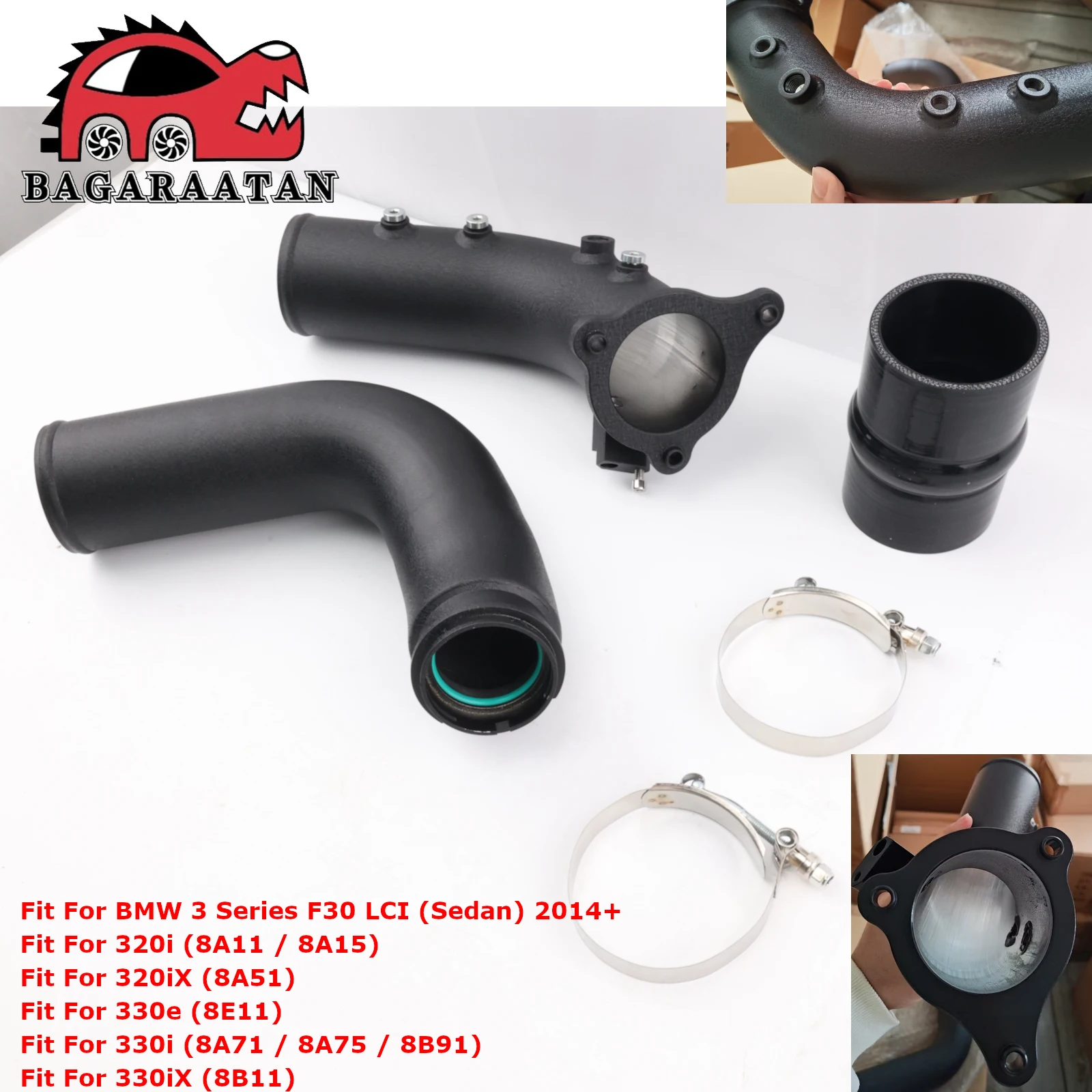 F30 F31 TurboCharge Pipe For BMW 3/4 Series 320i 330i 420i 430i F30 LCI (Sedan) F31 LCI (Touring) B46 B48 2.0T Turbo Engine
F30 F31 TurboCharge Pipe For BMW 3/4 Series 320i 330i 420i 430i F30 LCI (Sedan) F31 LCI (Touring) B46 B48 2.0T Turbo Engine