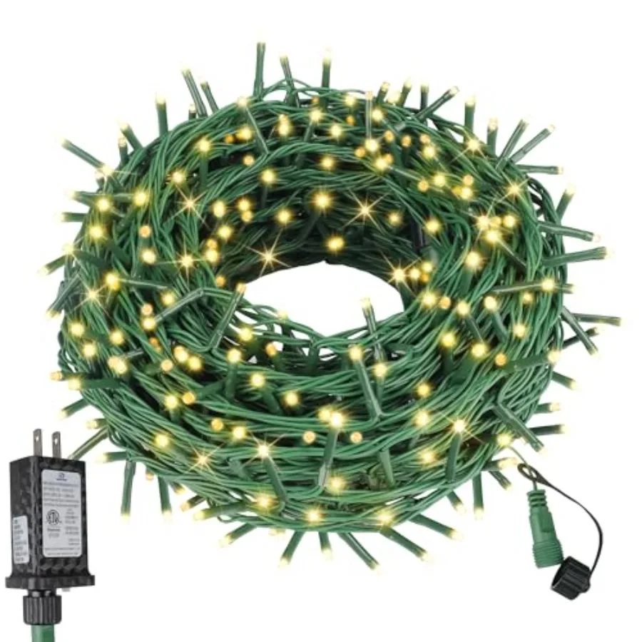 99Feet 300 LED Christmas String Lights End-to-End Plug 8 Modes Indoor Lights with Timer, Outdoor Indoor Fairy Lights Christmas
99Feet 300 LED Christmas String Lights End-to-End Plug 8 Modes Indoor Lights with Timer, Outdoor Indoor Fairy Lights Christmas