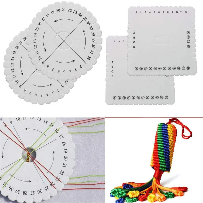 2pcs Square Round Kumihimo Components For Bracelets Bried Cord Thread Needlework Jewelry Making Supplies Accessories Tools Kit
2pcs Square Round Kumihimo Components For Bracelets Bried Cord Thread Needlework Jewelry Making Supplies Accessories Tools Kit