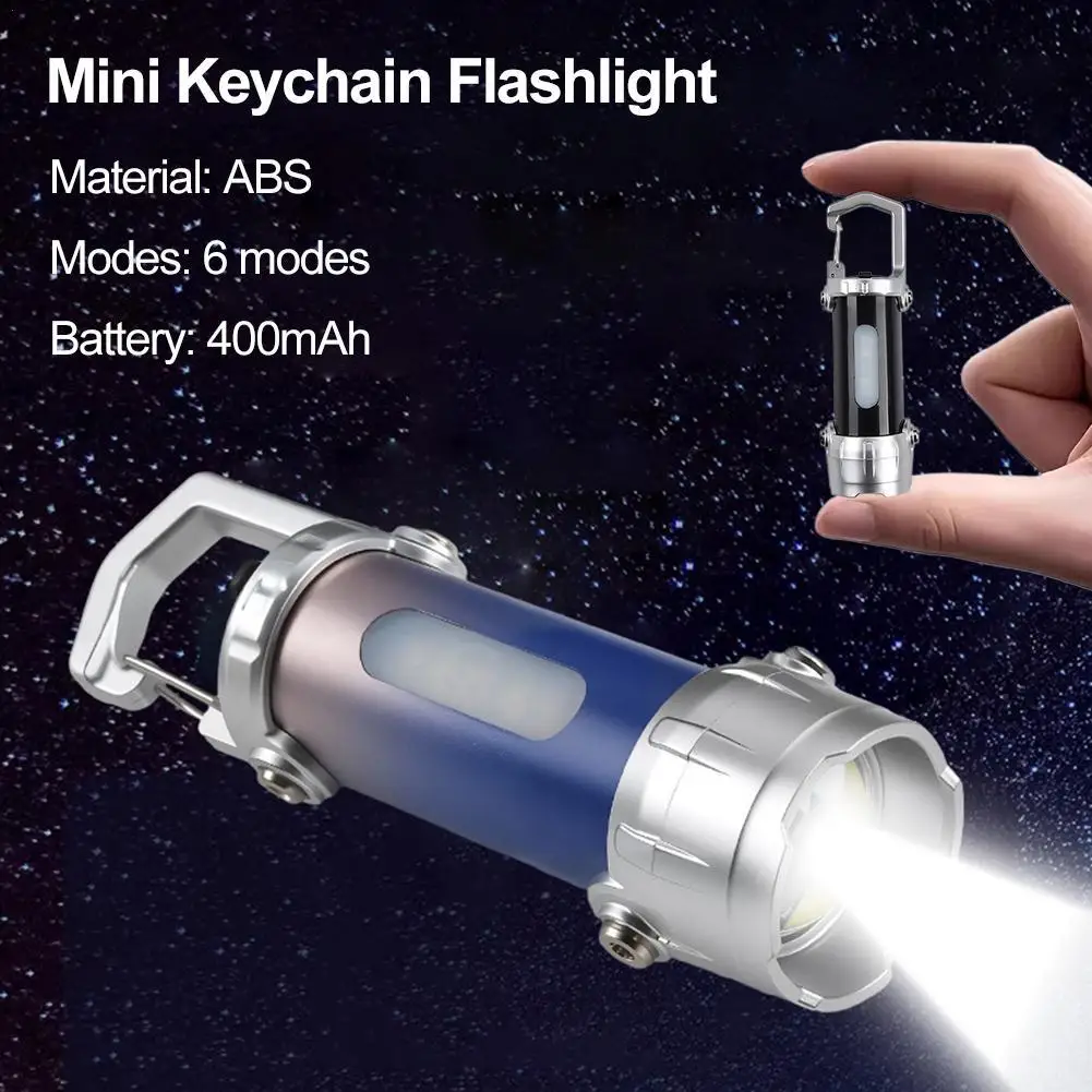 Mini Keychain Flashlight Rechargeable Pocket Working Light Outdoor Hook Emergency Warning Light for Camping Walking Hiking
Mini Keychain Flashlight Rechargeable Pocket Working Light Outdoor Hook Emergency Warning Light for Camping Walking Hiking