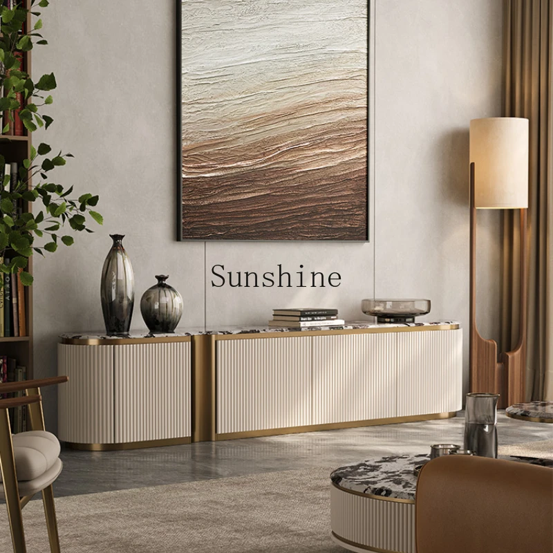 Light luxury living room household Italian minimalist villa solid wood super crystal stone floor cabinet
Light luxury living room household Italian minimalist villa solid wood super crystal stone floor cabinet