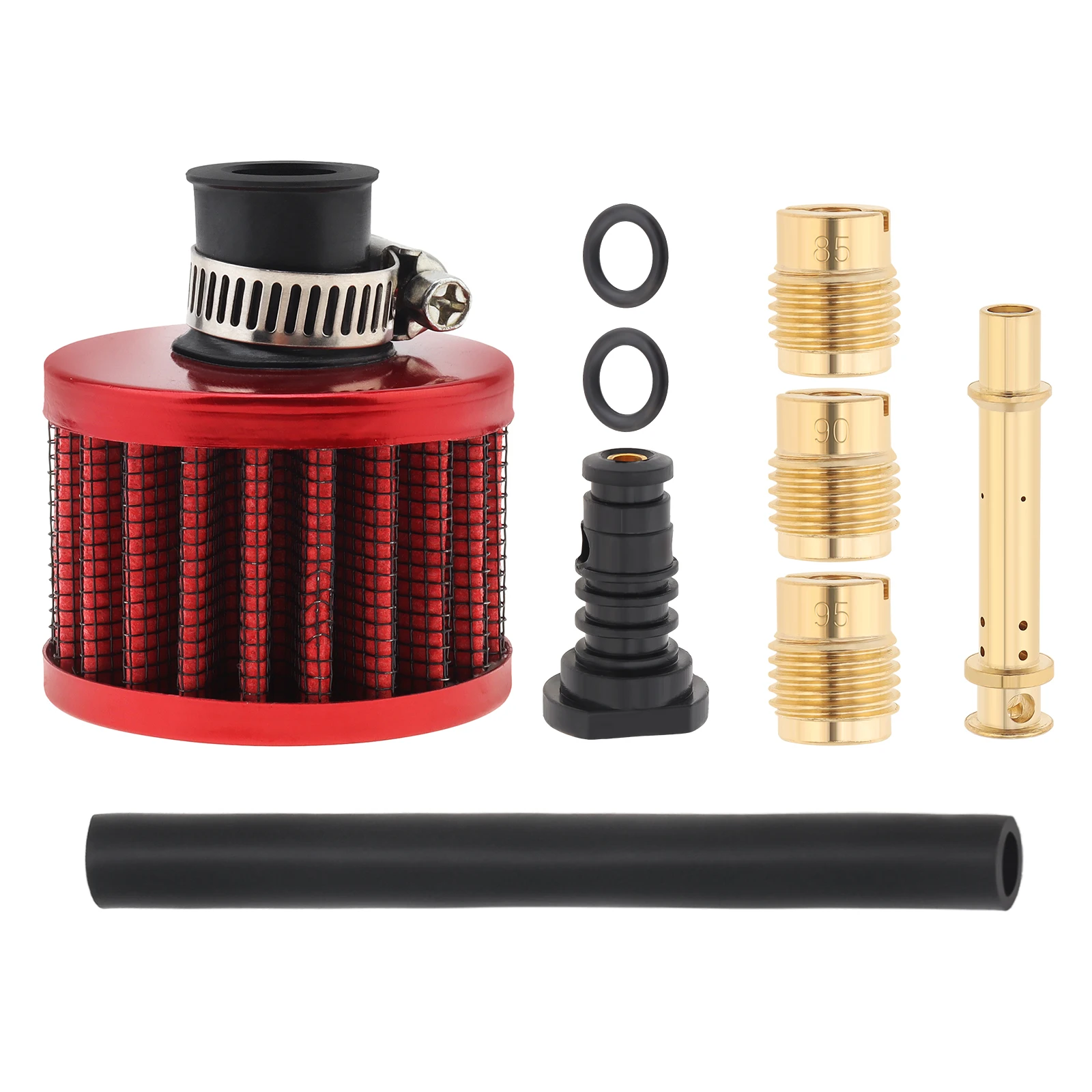 1 set 12mm Air Filter Breather Cleaner Pilot Jet Main Jet Kit Fit for Predator 212cc 224cc 196cc 6.5hp Engine, Vent Main Jet
1 set 12mm Air Filter Breather Cleaner Pilot Jet Main Jet Kit Fit for Predator 212cc 224cc 196cc 6.5hp Engine, Vent Main Jet