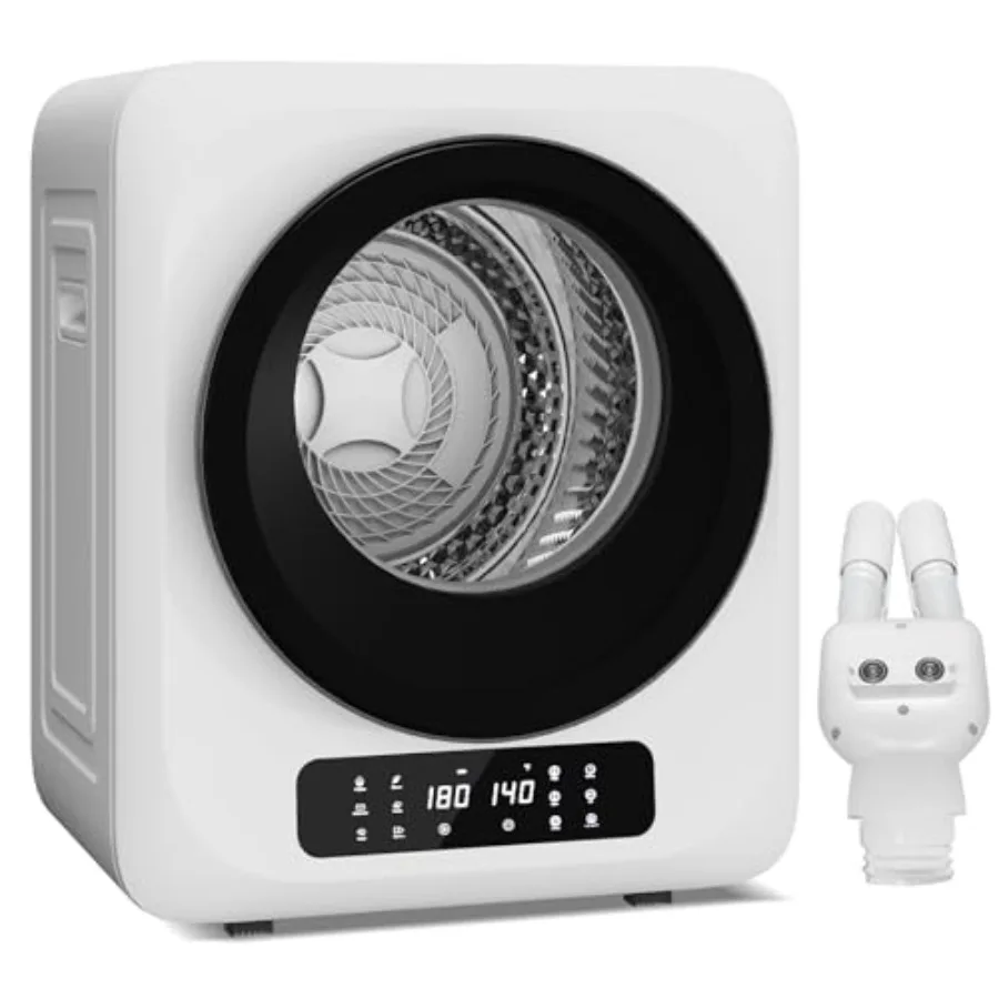 12Lbs Portable Electric Clothes Dryer with 120V 850W Power 6 Drying Modes LED Touch Control Panel Stainless Steel Drum for Comp
12Lbs Portable Electric Clothes Dryer with 120V 850W Power 6 Drying Modes LED Touch Control Panel Stainless Steel Drum for Comp