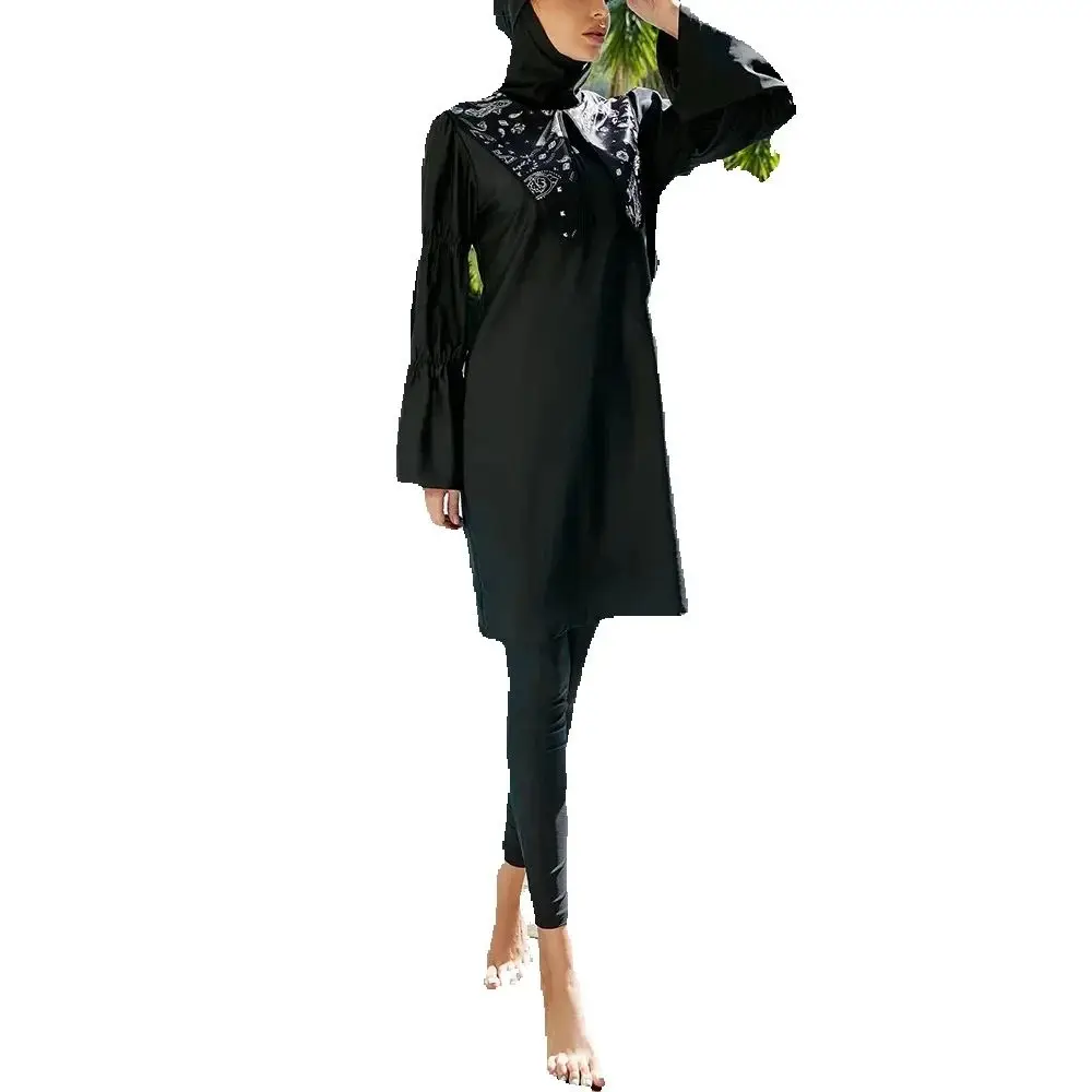Women Burkini Print Full Cover Muslim Swimwear Islam Conservative Swimsuit Hijab Beachwear Bathing Suit Maillot De Baincostumes
Women Burkini Print Full Cover Muslim Swimwear Islam Conservative Swimsuit Hijab Beachwear Bathing Suit Maillot De Baincostumes
